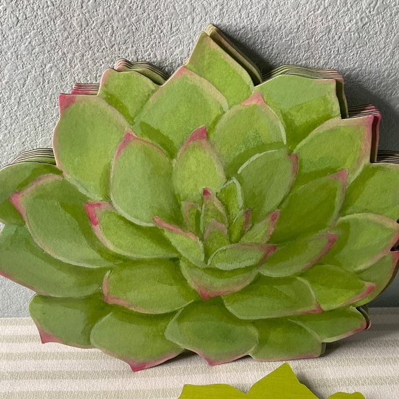 CASPARI Succulents Die-Cut Placemat Set 10 - Picture 5 of 8